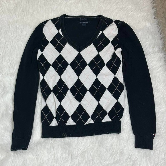 Tommy hilfiger argyle sweater add - Picture 2 of 3